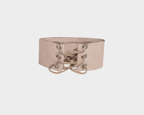 Blush Nude suede choker - The Pacific Palisades