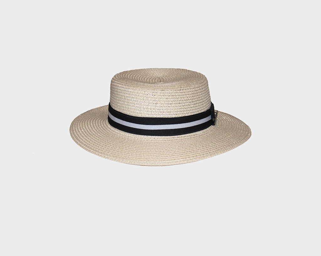 Natural beige boater Hat - The St. Tropez