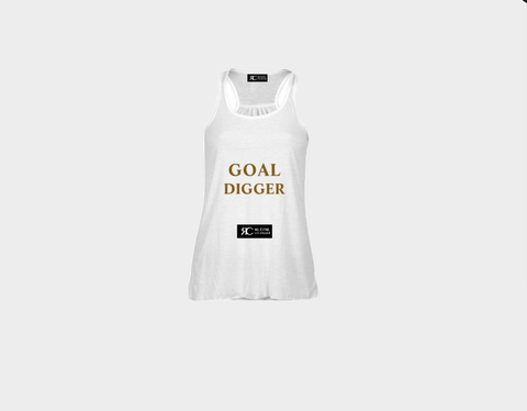 White Tank Top - The Goal Digger