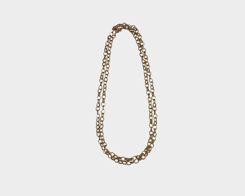 Exclusive Collection | Gold Large Link Necklace Multi Layer - The Park Avenue
