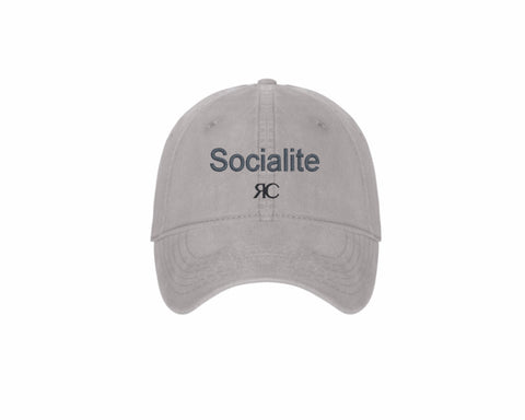 Gray Baseball Cap - Socialite