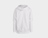 White Unisex Zipper Front Hood Top Jacket - The Vail