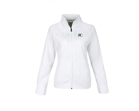 White Zipper Front Jacket - The Palm Springs